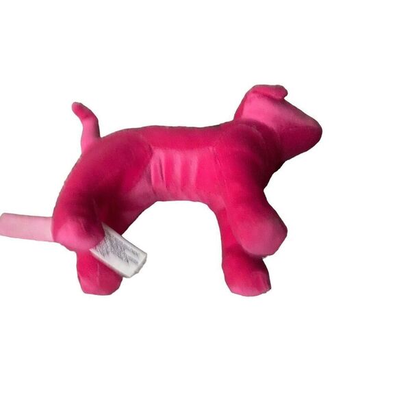 Victoria Secret Pink Plush Dog, Hot Pink 6” - Picture 2 of 4